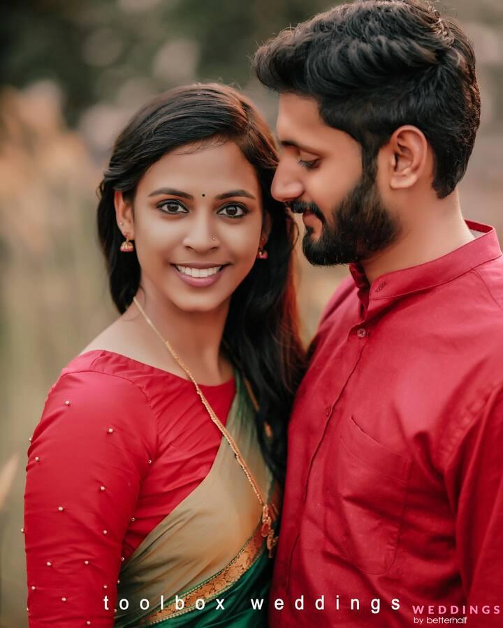 Lovey-dovey pictures of newlywed couple Thejus-Malavika​ | Times of India