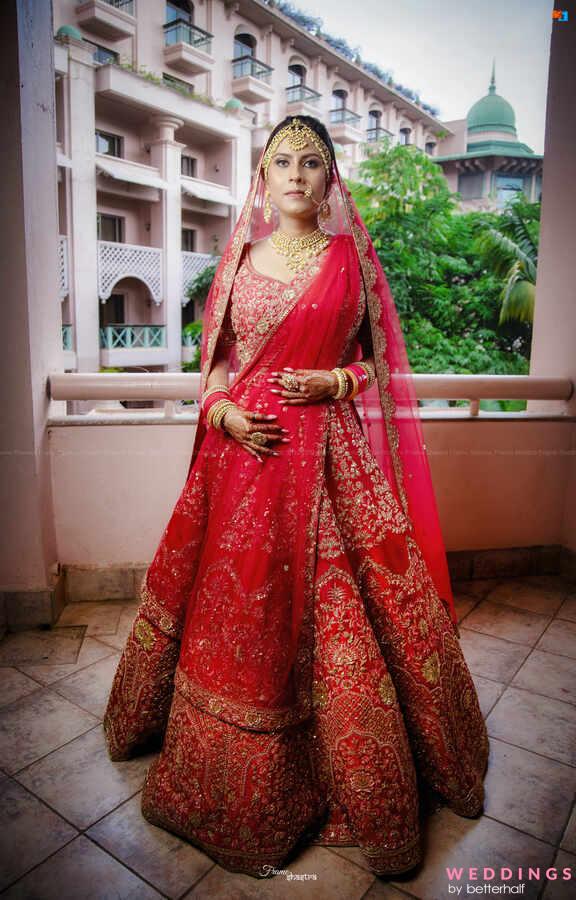 Traditional Red Bridal Lehenga at Best Price in Rampur | M/s Jai Maa Chunri