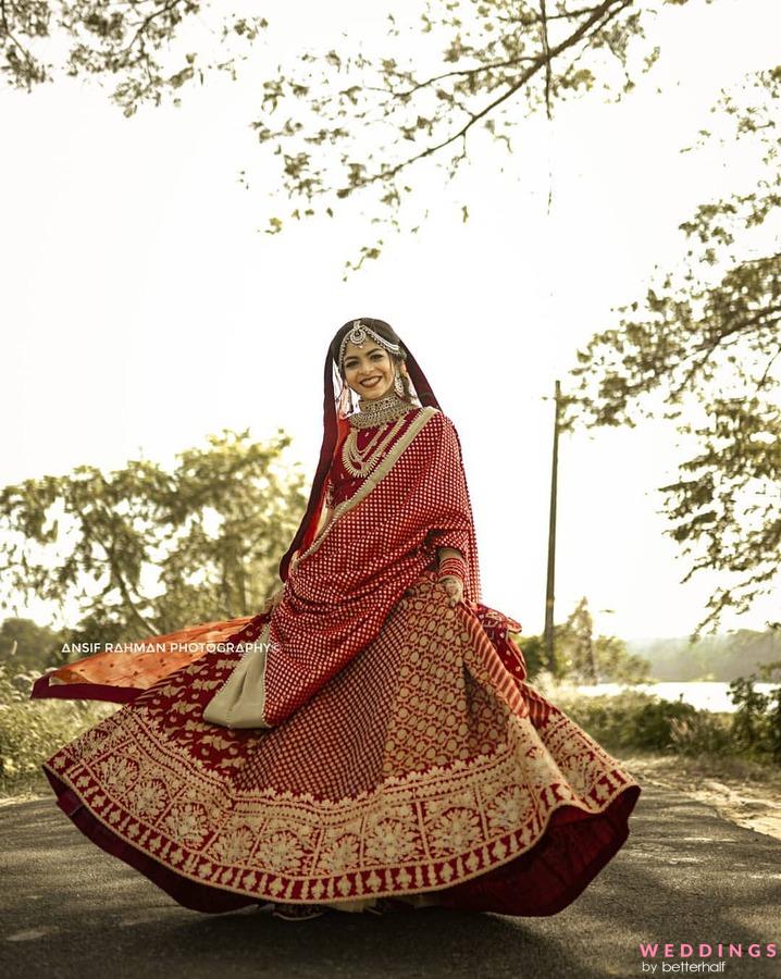 Taffeta Silk Party Wear Red Rajasthani Bandhani Lehenga Choli at Rs 750 in  Jaipur