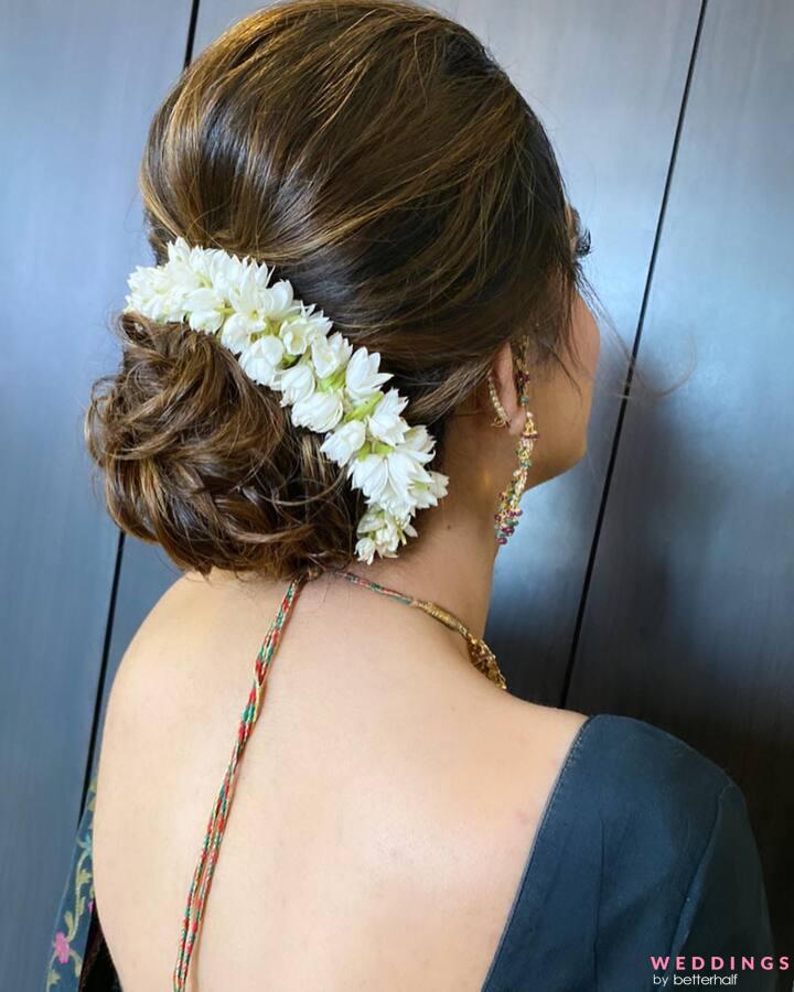 Gajra Hair Style for Wedding/juda Hairstyle Idea/indian Unique Flower  Jewelry/gajra Hair Buns - Etsy