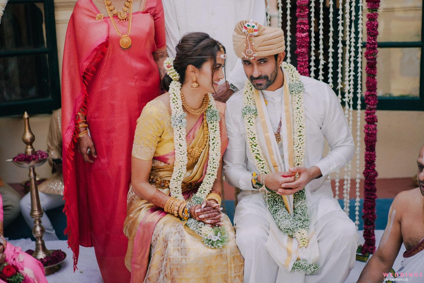 South Indian Brides In Pastel Sarees Who Stole Our Hearts! | WedMeGood