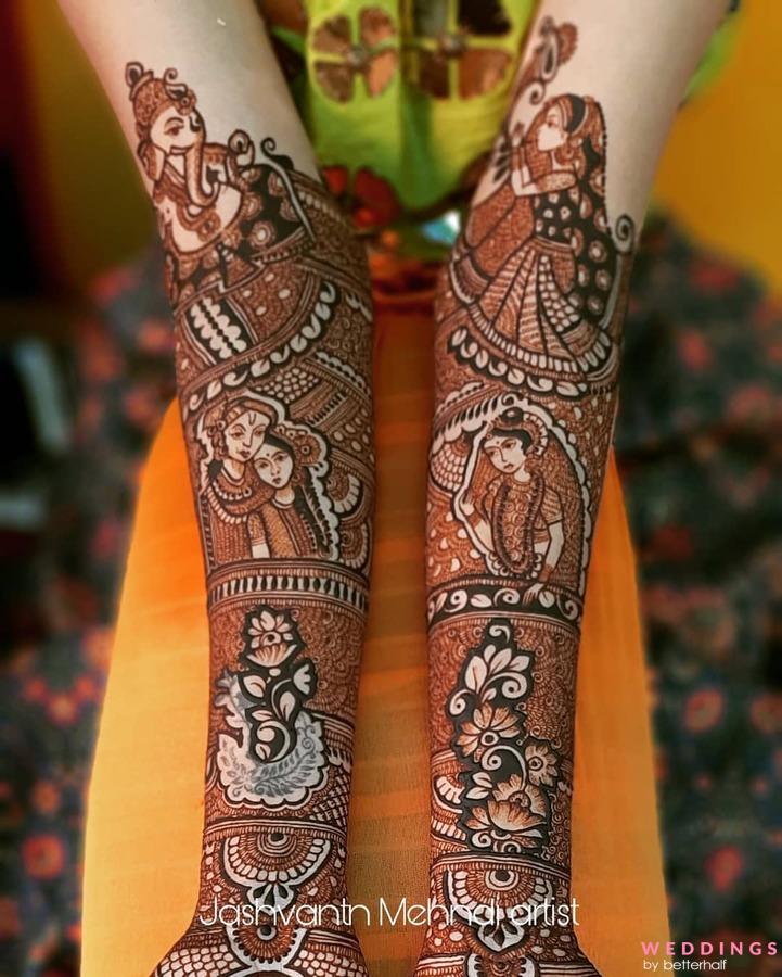 Radhakrishna mehandi design | Dulhan mehndi designs, Wedding mehndi designs,  New mehndi designs