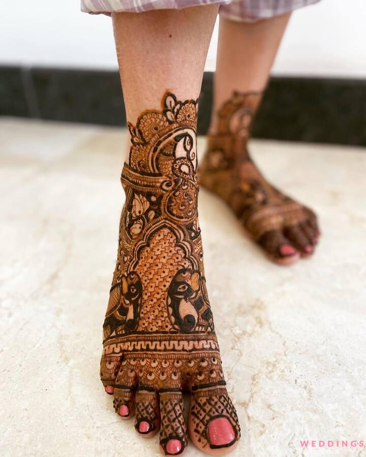 Top 70 Leg Mehndi Designs For Your Wedding | Bridal mehendi designs, Leg  mehendi design, Wedding mehndi designs