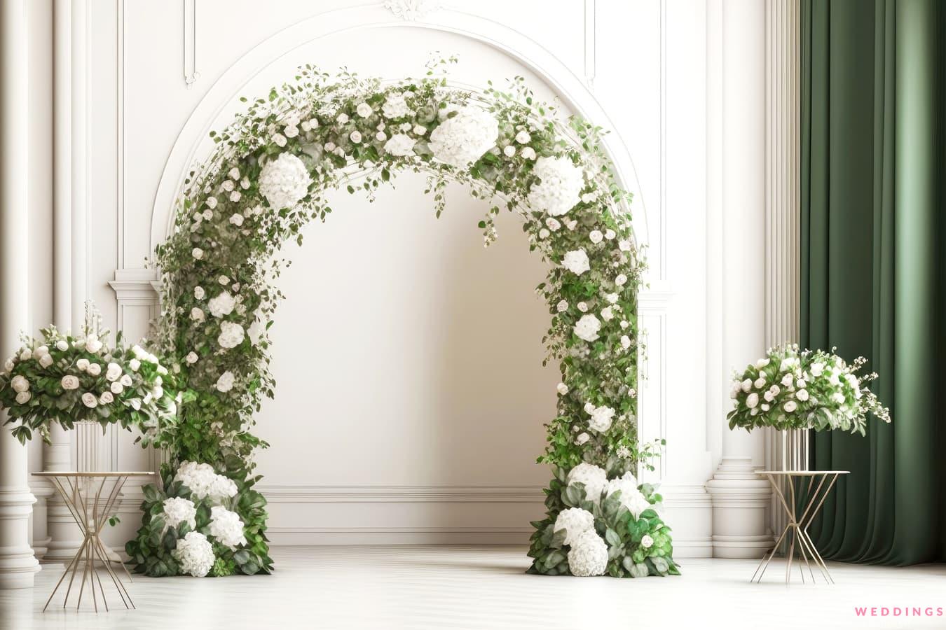 Elegant Floral Wedding Arch
