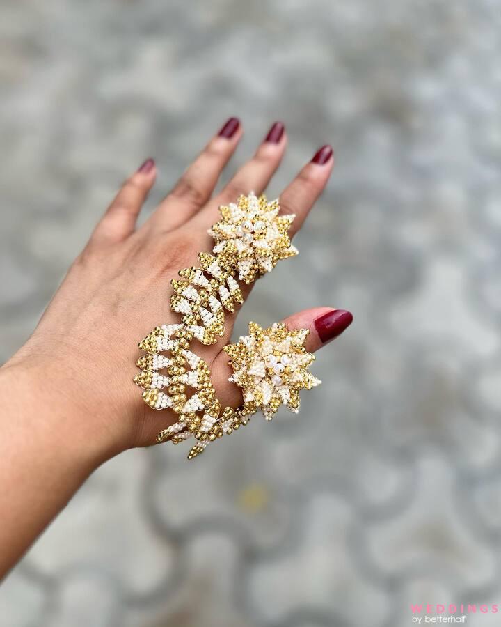 White Dress with Gold Jewelry