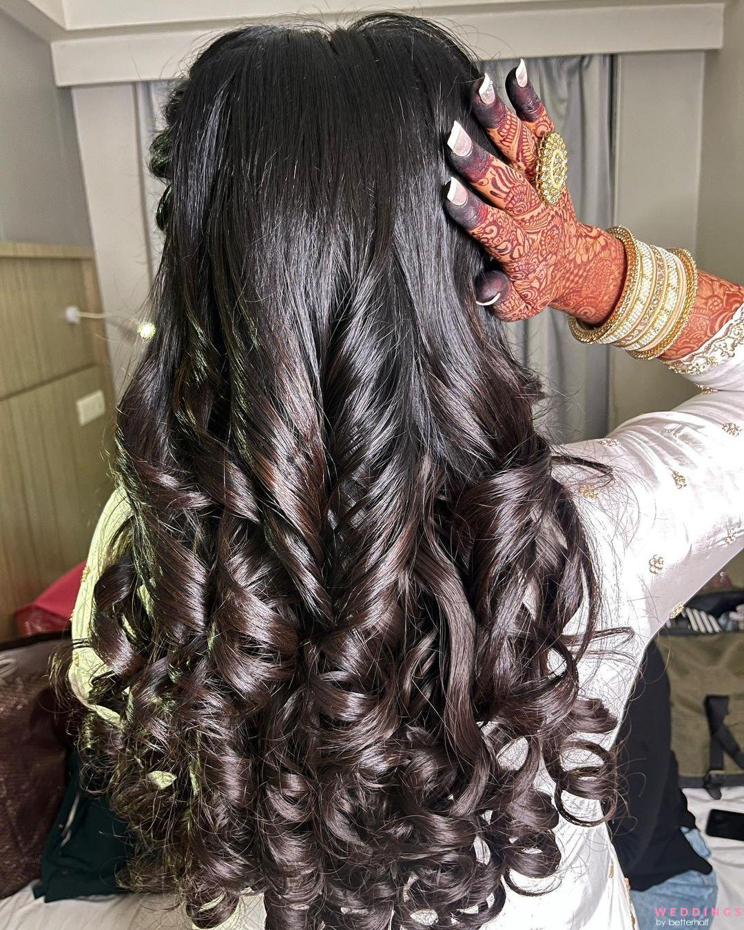 Latest Bridal Hairstyles Looks for Curly Hair | Hair styles, Bride  hairstyles, Crown hairstyles
