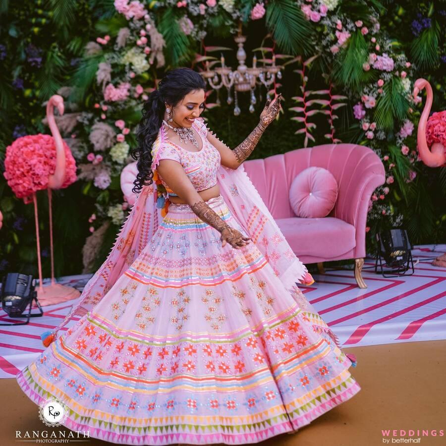 51 Pink Bridal Lehenga Designs For Every Kind Of Bride | Bridal lehenga,  Bridal wear, Wedding lehenga designs
