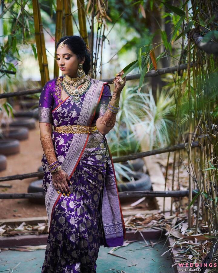 Feeling inspired by the beauty of purple”🥰💜….. Outfit: @sakkhistyle  Earrings: @naari_fashionhub #ooantavatourusa #sanj... | Instagram