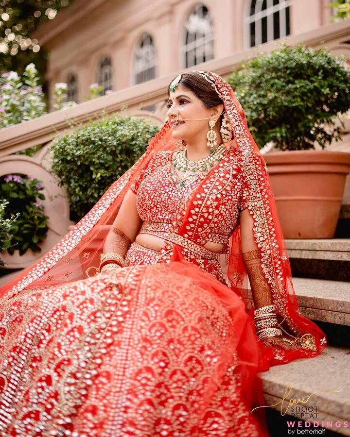 Style Guide For A Beautiful Indian Bride To Wear A Red Lehenga On Her  Wedding Day - Zikimo.com - Original Indian Bridal Lehengas Collection