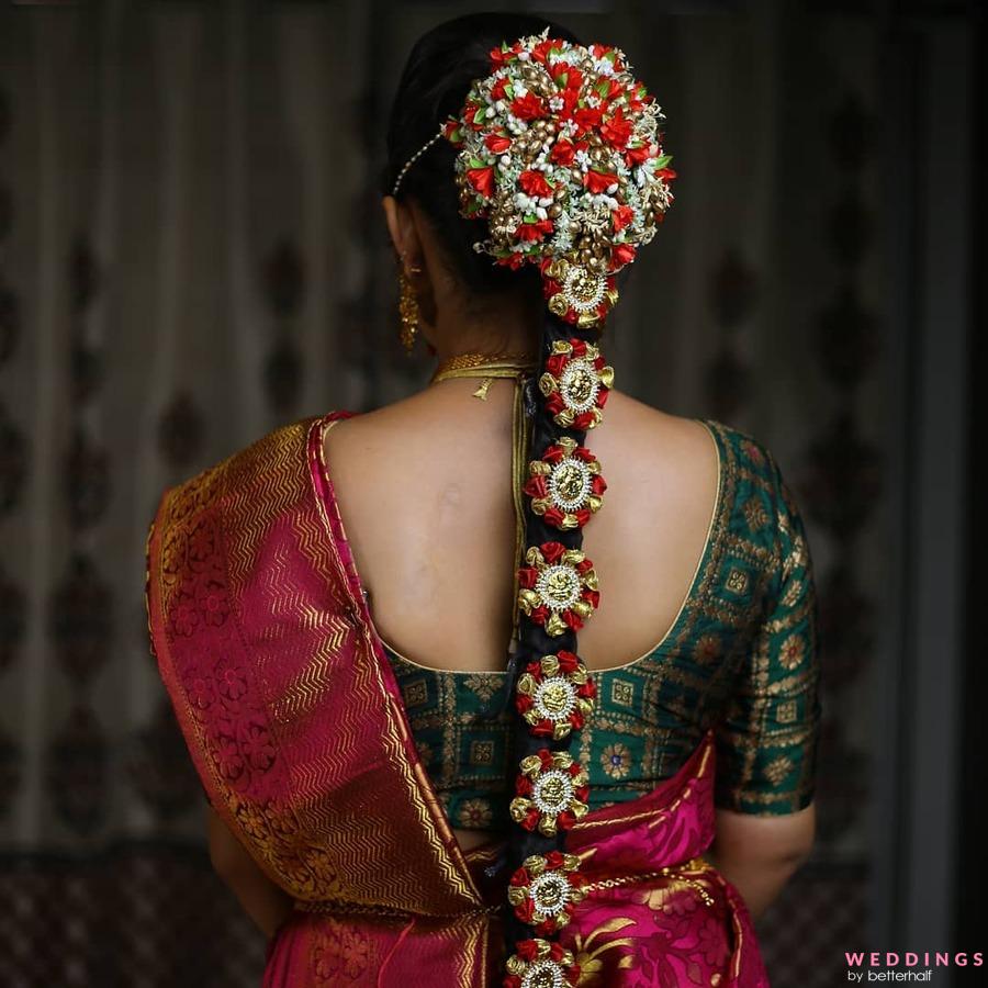 🌸Jasmine flower jadai for my kerala bride!! . . Hair & Drape  @hairytalebykomal For Bookings 📞 +91 9500150554 . . #hairstyles#bride... |  Instagram