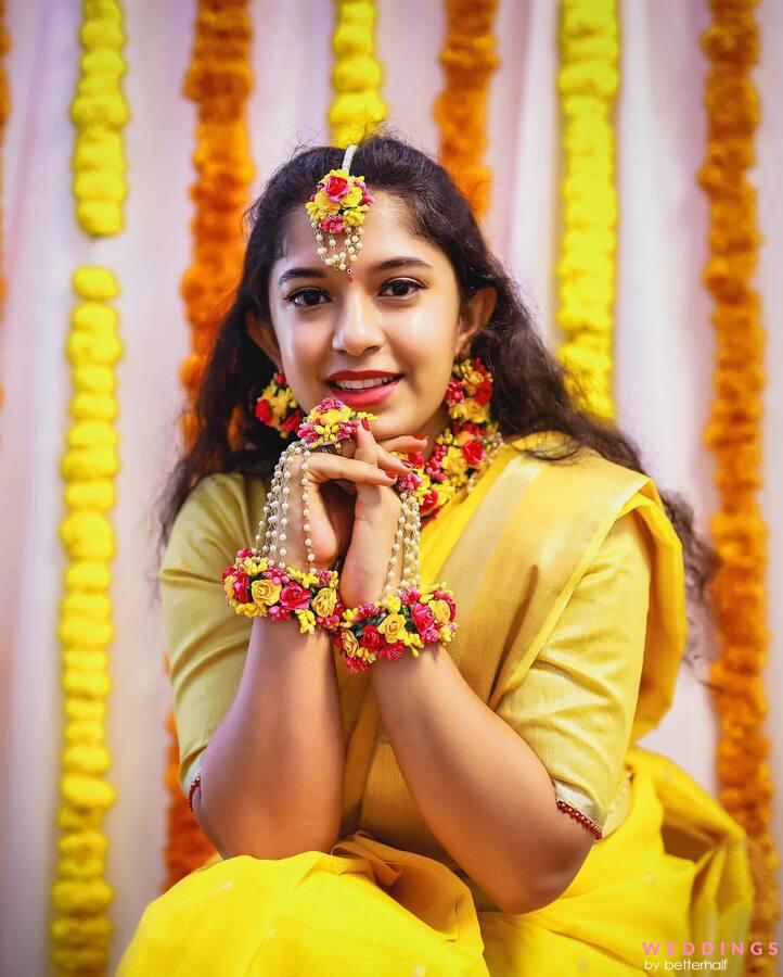 Indian Haladi Ceremony | Indian bride photography poses, Bride photography  poses, Bridal photography poses