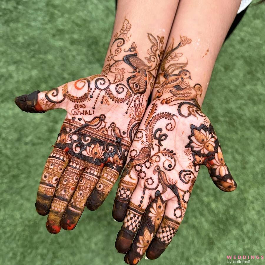 Simple Mehndi Designs For Left Hand