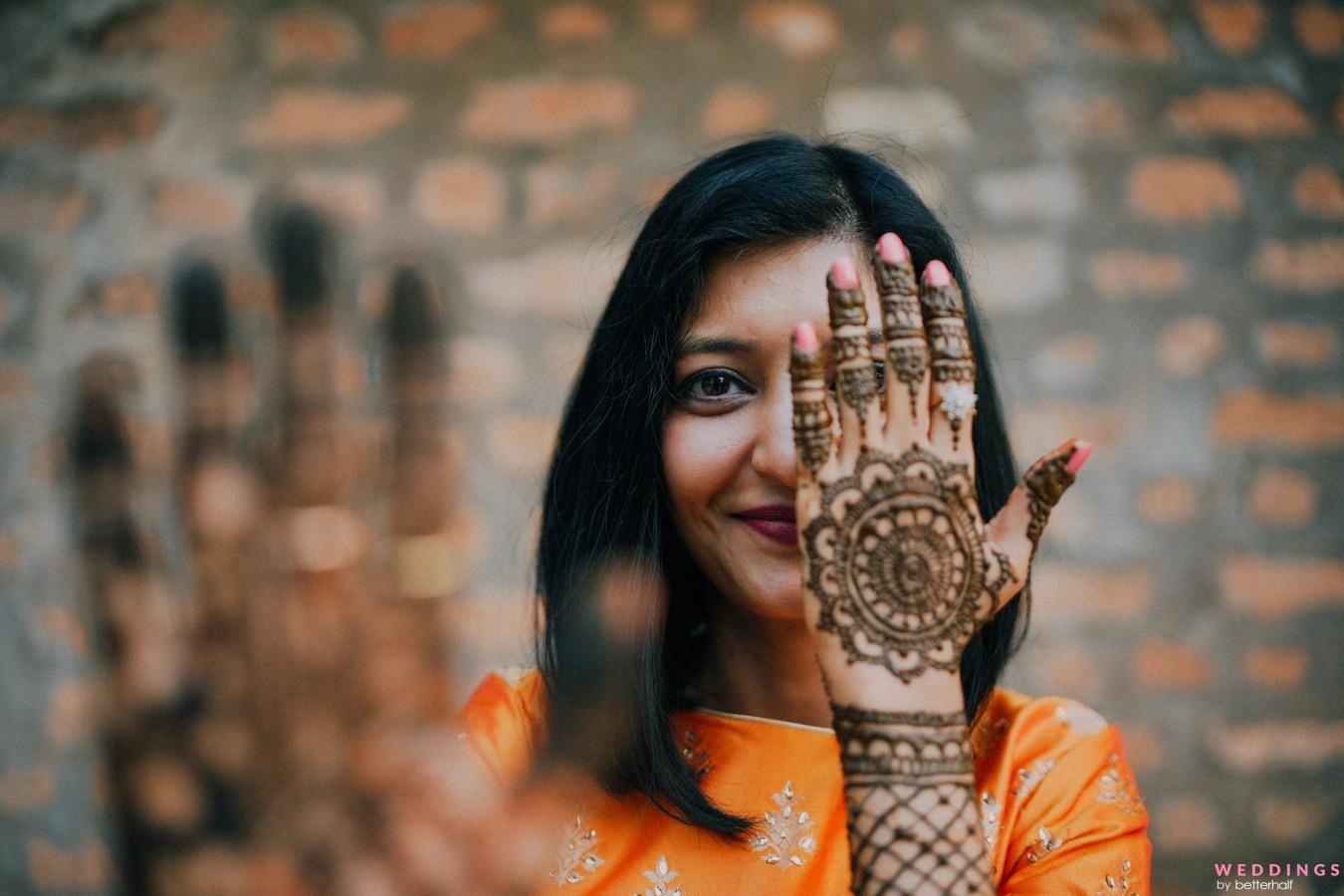 Indian Bridal Mehendi Makeup | Wedding Poses