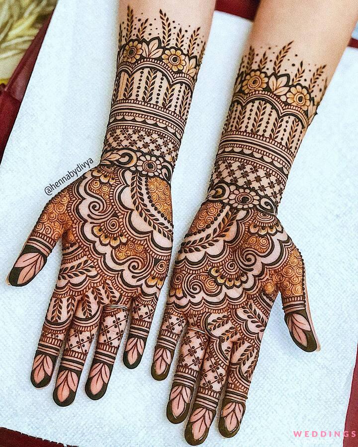 Latest Mehndi Designs For Girls Front and Back Hand in 2024