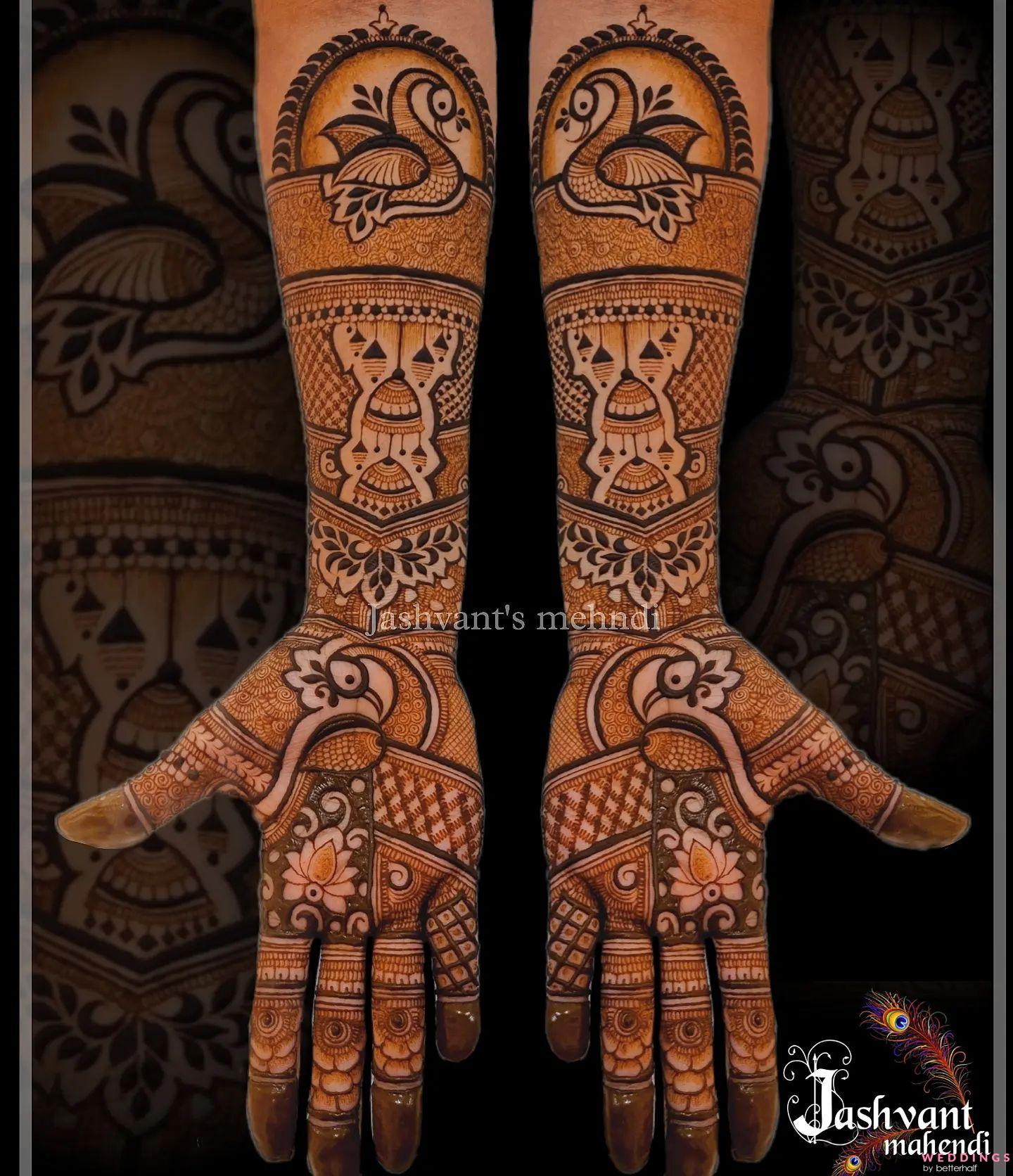 Full hand mehndi design 2024 for the all-out bride! | Bridal Mehendi and  Makeup | Wedding Blog