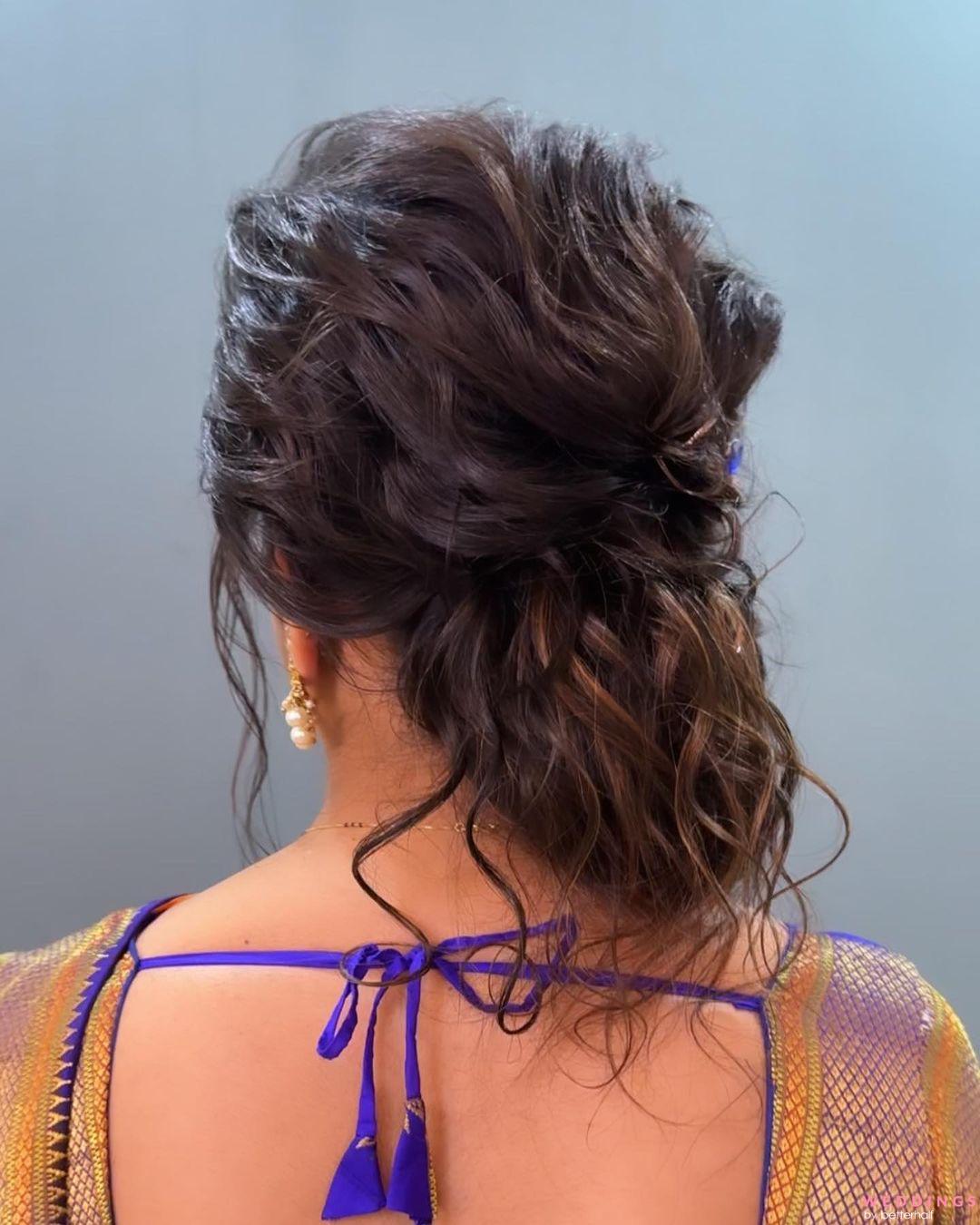 करवा चौथ के लिए हेयर स्टाइल।Bun Hairstyle with Saree।karwa chauth 2022 |  karwa chauth 2022 bun hairstyle with saree | HerZindagi