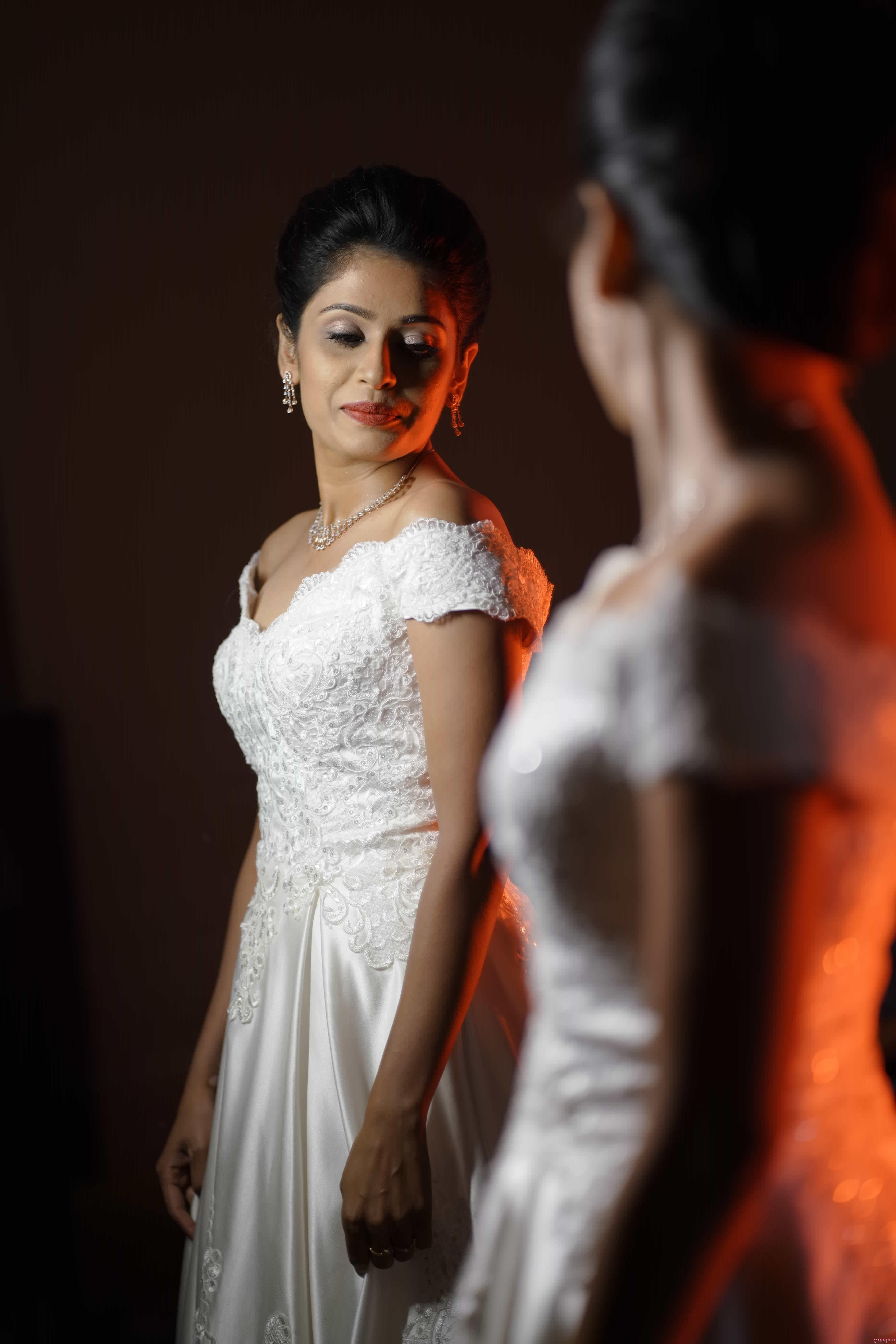 Bridal Saree | Couple wedding dress, Brides maid dresses blue, Christian  wedding dress