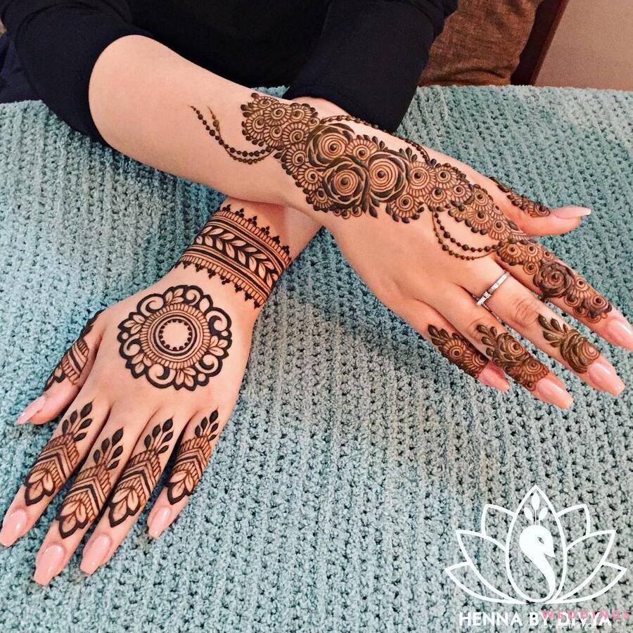 16 Beautiful Henna Tattoos For Your Summer Skin | Henna tattoo, Henna, Henna  tattoo designs