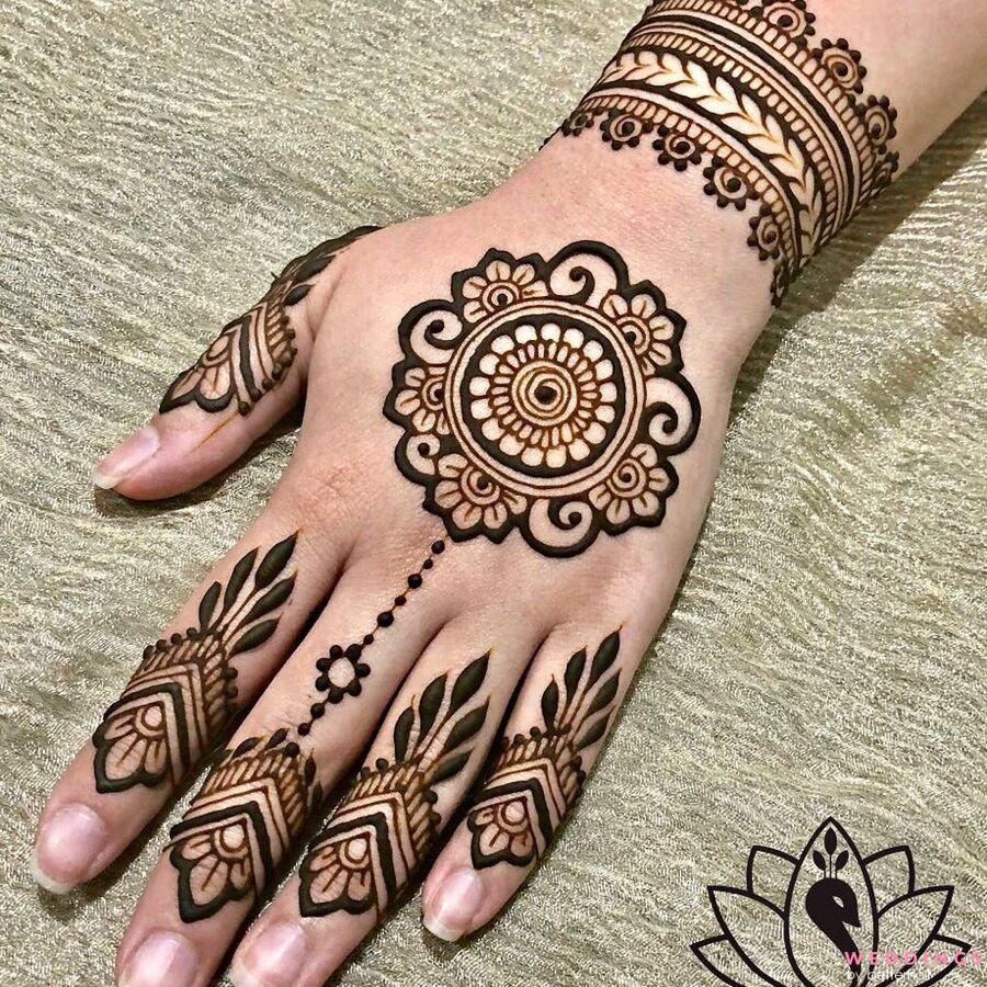 Circle Mehndi Design: त्योहार हो या शादी, सभी के हाथों में खूब जचेंगी  मेहंदी के ये डिजाइन | simple and easy circle mehndi design | HerZindagi