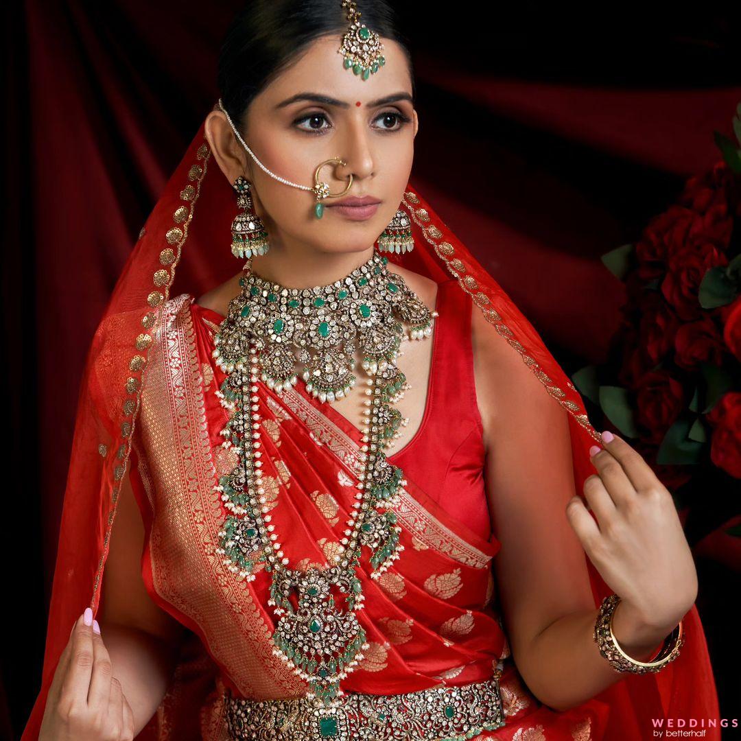 Bride in a Traditional Dress, Jewelry and Sunglasses · Free Stock Photo