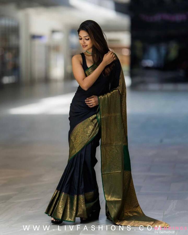 Buy ELINA Green saree at Rs. 650 online from Fab Funda fancy sarees : ELINA  Green