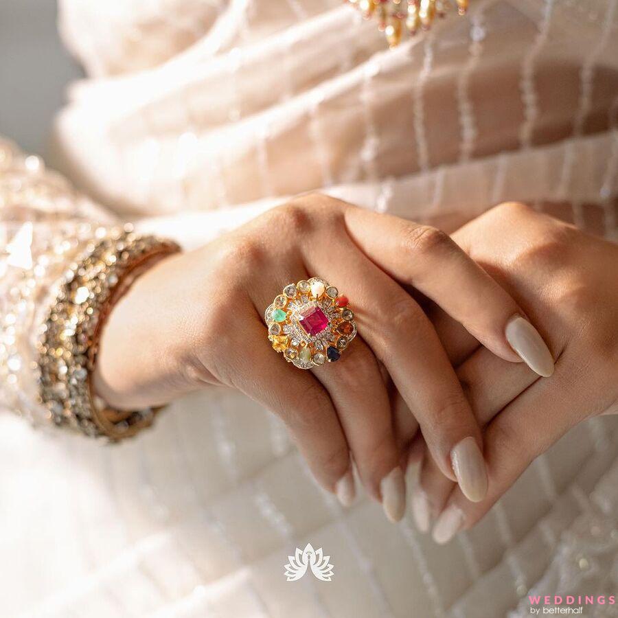 Buy Uncut Diamond Polki Ring, Matt Gold Polki Ring, Flat Polki Diamond  Uneven Ring, Gold Polki Indian Wedding Ring, Polki Diamond Ring Online in  India - Etsy
