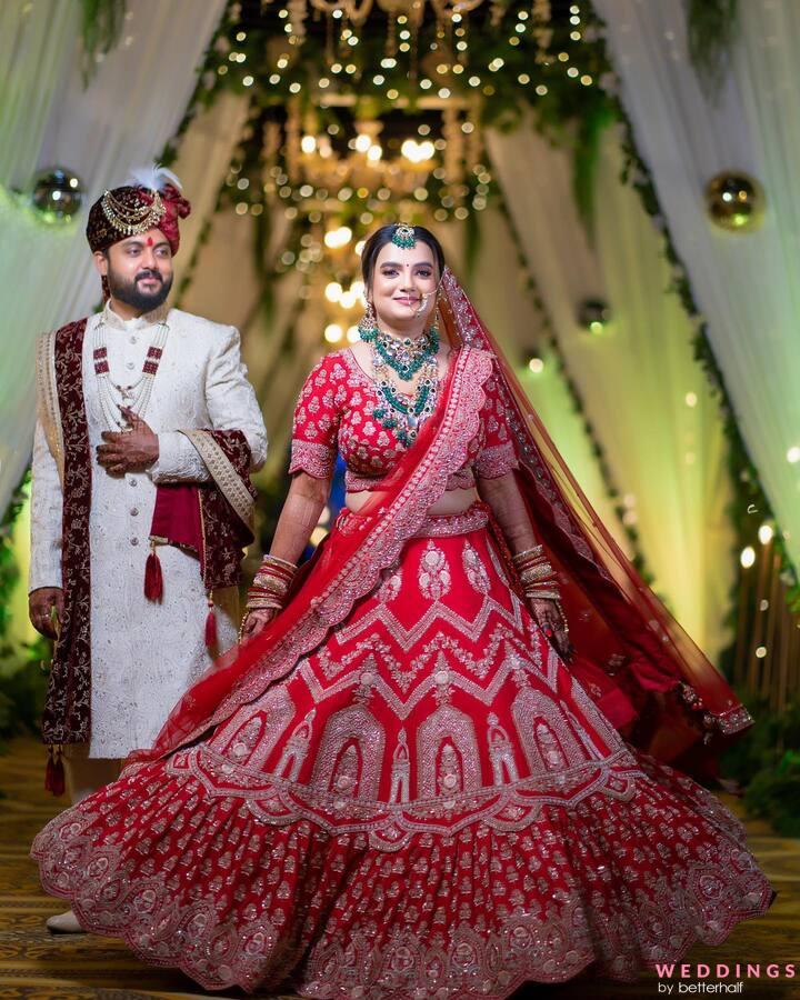 22 Matching Lehenga & Sherwani for Indian Brides & Grooms