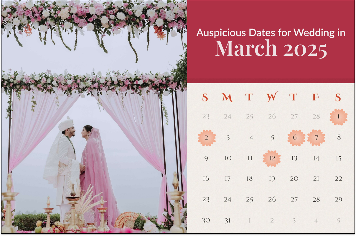 Auspicious Dates for Marriage in March 2025 Good Days in March 2025