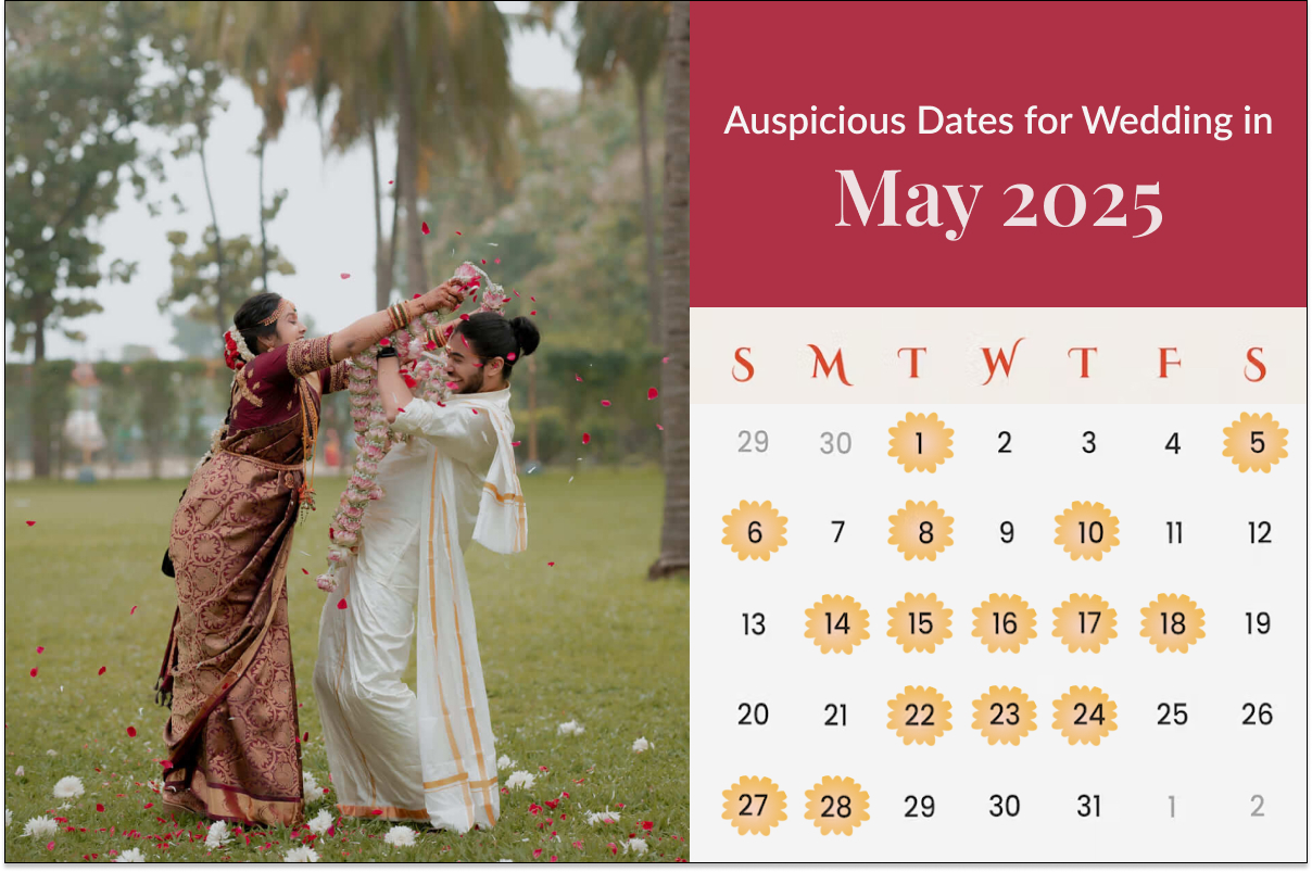 Auspicious Dates for Marriage in May 2025 Good Days in May 2025