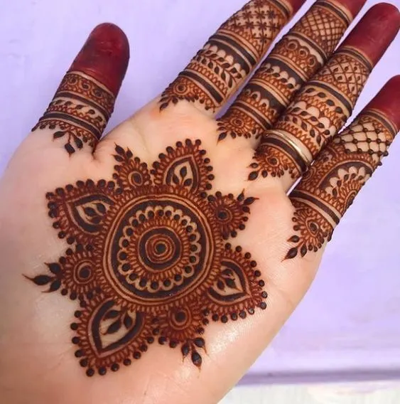 Photo of Mandala Mehndi Design for the Palm